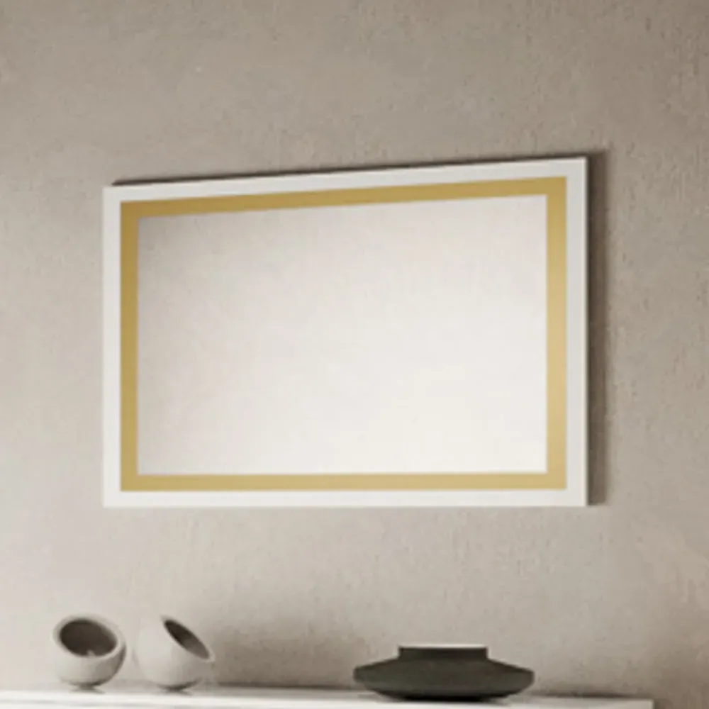 Geneva Wall Mirror - White, MDF