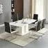 Genisimo Extendable Dining Table with 6 Symphony Chairs - Black