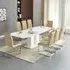 Genisimo Extendable Dining Table with 8 Symphony Chairs - Taupe