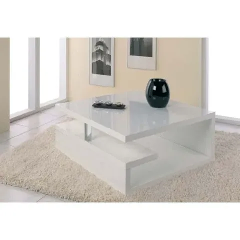 Geno High Gloss Coffee Table - White image