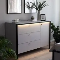 Genoa Sideboard with LED - Grey