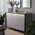 Genoa Sideboard with LED - Grey