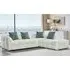 Genova Left Hand L-Shaped Corner Sofa - Beige, Fabric