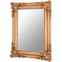 Georga Rectangular Wall Mirror - Gold