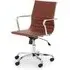 Gerry Office Chair - Brown, Faux Leather