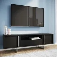 Getxo TV Stand with Drawer - Black