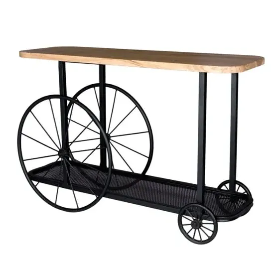Gianfar Craft Wheel Console Table - Oak image