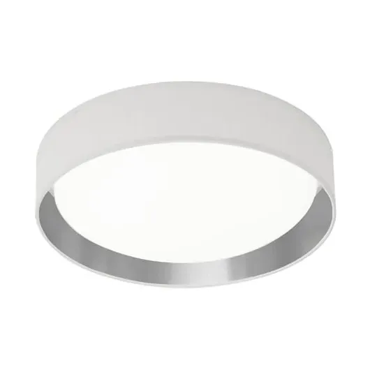 Gianna LED Flush Ceiling Light - Silver, Acrylic