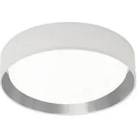 Gianna LED Flush Light with Silver Inner - White