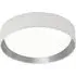 Gianna LED Flush Light with Silver Inner - White