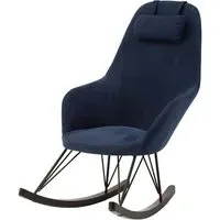 Giausar Rocking Chair - Blue, Fabric