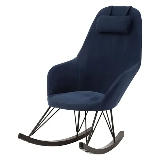 Giausar Rocking Chair - Blue, Fabric image