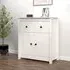 Giles Sideboard with 2 Doors 2 Drawers - White, Pine Wood