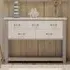 Gilford Console Table with 5 Drawers - Greystone, Wood