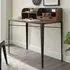 Gilford Laptop Desk with Hutch - Dark Walnut, MDF