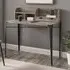 Gilford Laptop Desk with Hutch - Grey Wash, MDF