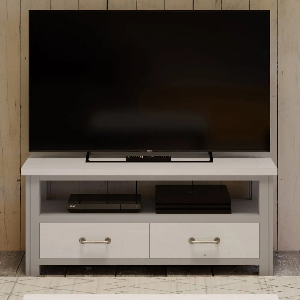 Gilford TV Stand with 2 Drawers - Greystone, Wood