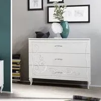 Gilroy 3 Drawer Chest - Serigraphy White