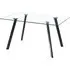 Gilroy Rectangular Glass Dining Table - Black