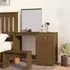 Giovanni Pine Wood Dressing Table with Mirror - Brown