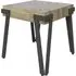 Girona Ceramic Side Table - Grey, Steel