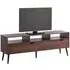 Girona TV Stand with 2 Drawers 3 Shelves - Walnut
