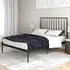 Giulio King Size Bed Frame - Black, Metal