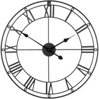 Givoa Skeleton Wall Clock - Black, Metal