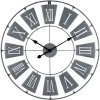 Givoa Small Wall Clock - Grey, Metal