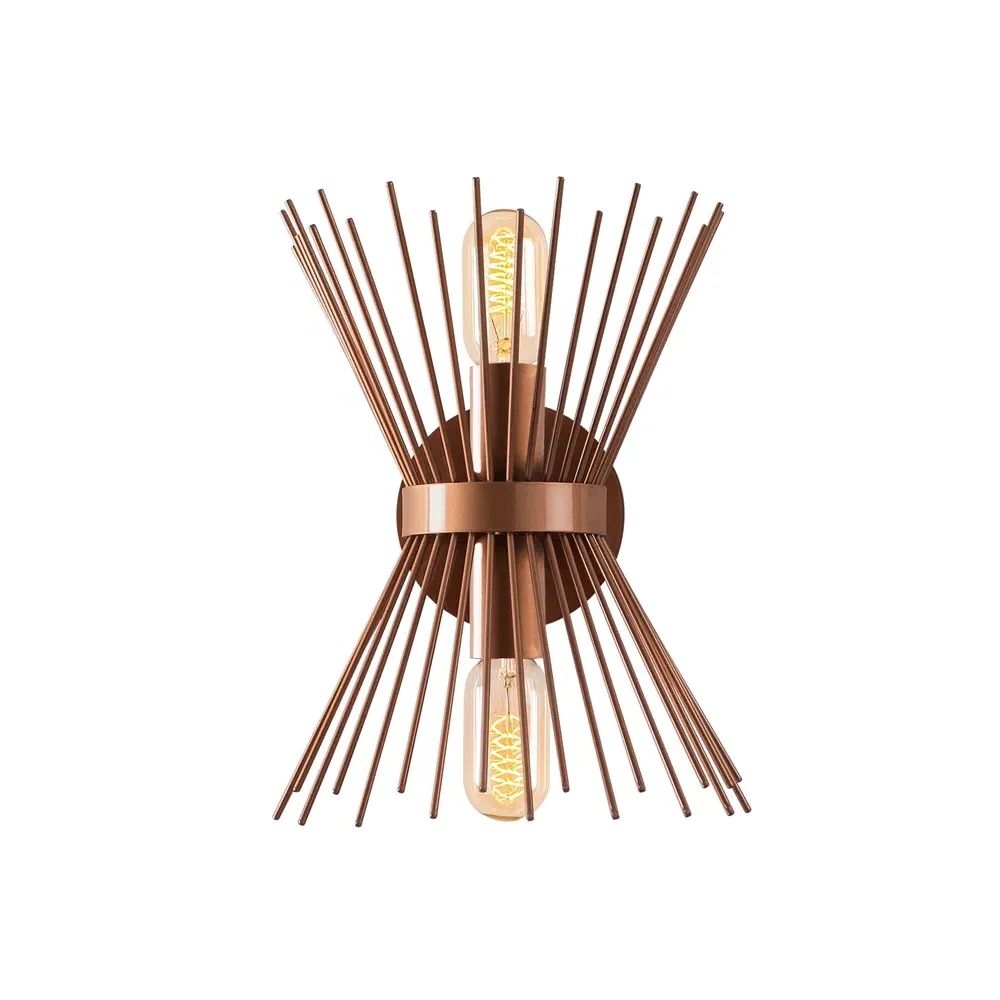 Givon Dual E27 Metal Wall Light - Copper product