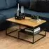 Giza Coffee Table with Black Frame - Oak