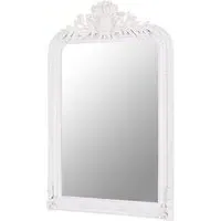 Glaria Rectangular Wall Mirror - Weathered White