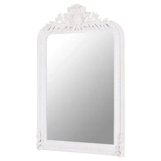 Glaria Rectangular Wall Mirror - Weathered White image
