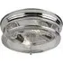 Glasgow 2 Light Flush Ceiling Light - Chrome, Glass
