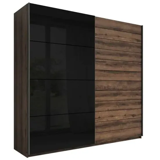 Glens Wardrobe with 2 Sliding Doors 200cm - Monastery Oak product