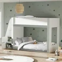 Glenside Single Bunk Bed with Storage - White