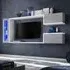 Glenview Wall Entertainment Unit with LED - Concrete Grey