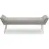 Glidden Hallway Bench with Angular Legs - Grey