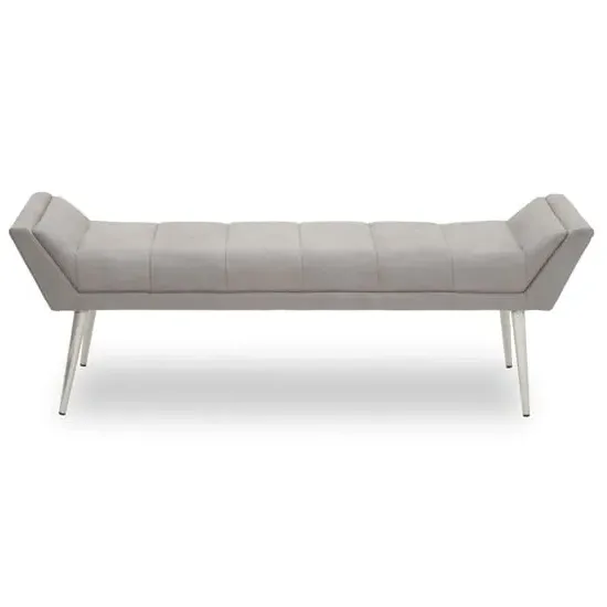 Glidden Hallway Bench with Angular Legs - Grey