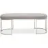 Glidden Hallway Bench with Curved Legs - Grey