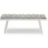 Glidden Velvet Hallway Bench with Splayed Legs - Grey