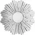 Glitacoz Round Wall Mirror - Silver, Glass