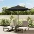 Gloria Parasol with LED Lights - Anthracite