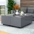 Glyn Storage Coffee Table with Castors - Grey