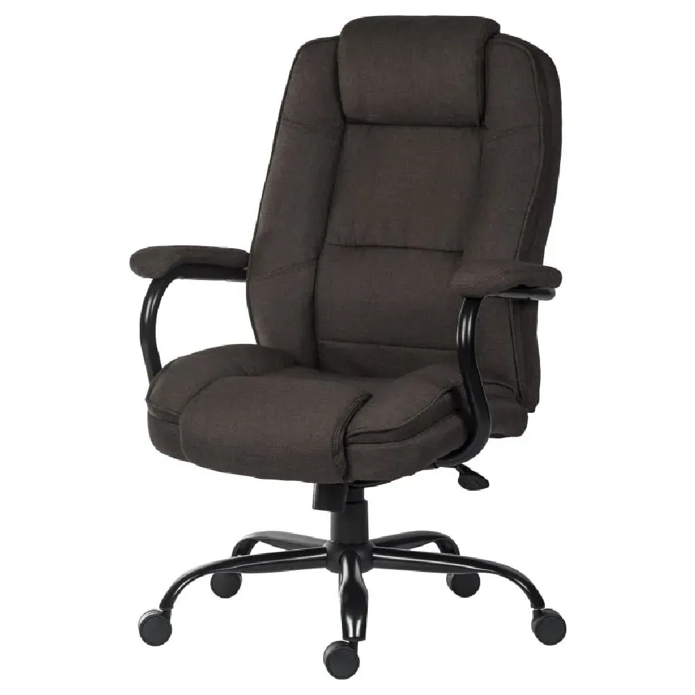 Godley Fabric Office Chair with Reclining - Dark Brown image