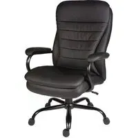 Godley Office Chair with Gas Lift - Black, Leather