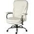 Godley Office Chair with Gas Lift - White, Leather