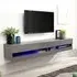 Goole Large Wall Hung TV Stand with LED - Grey