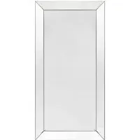 Gorizia Large Leaner Bevelled Wall Mirror - Silver