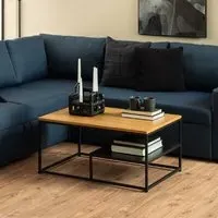 Goshen Coffee Table with Shelf - Oak